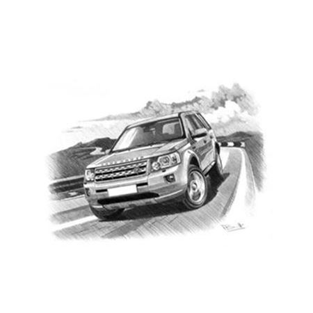 Freelander 2 - 2011 on Personalised Portrait in Colour - LF1118COL